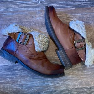 Trendy Footwear brown leather ankle boots